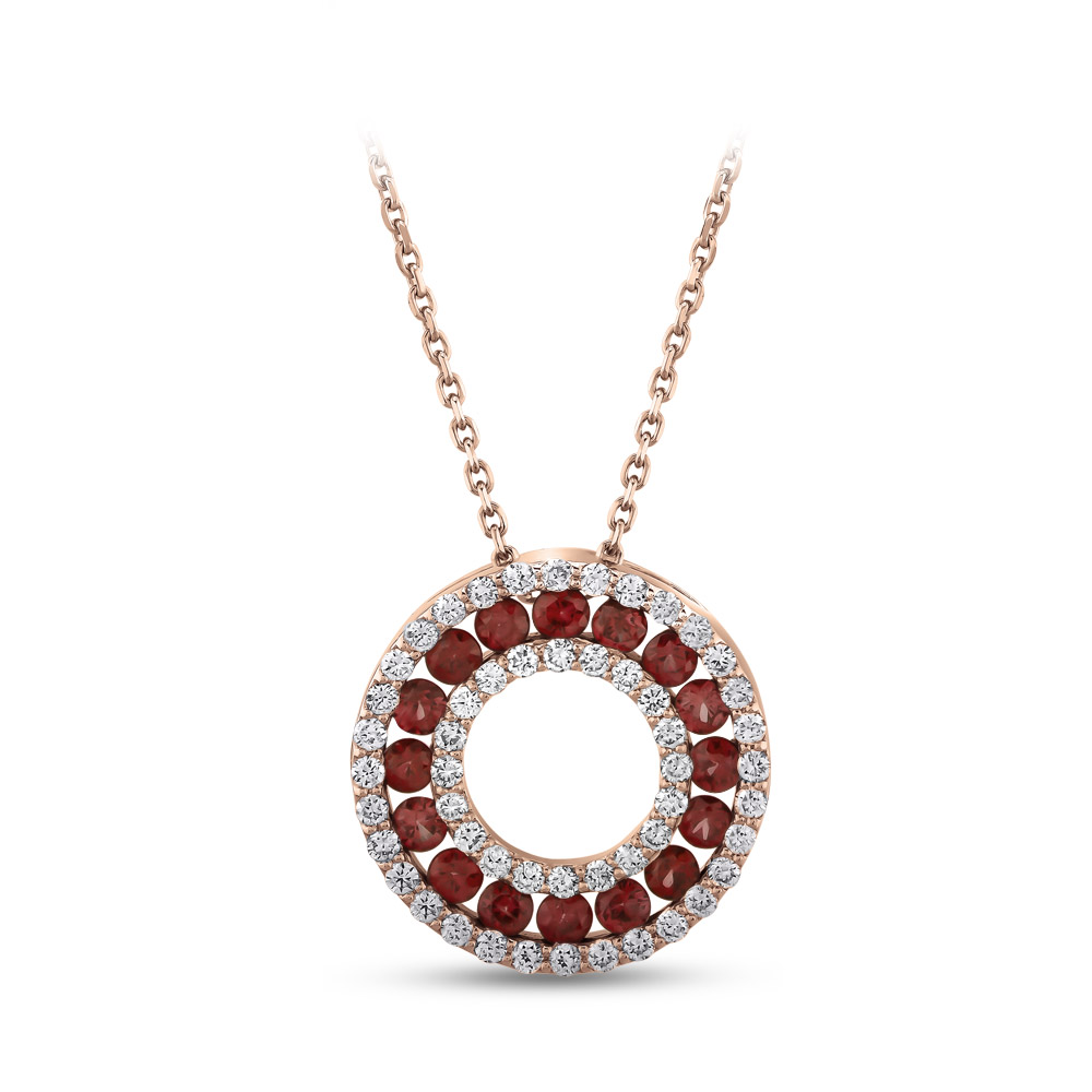 Ruby Diamond Necklace