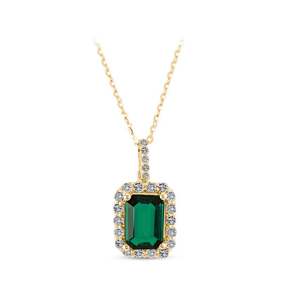 Emerald Diamond Necklace