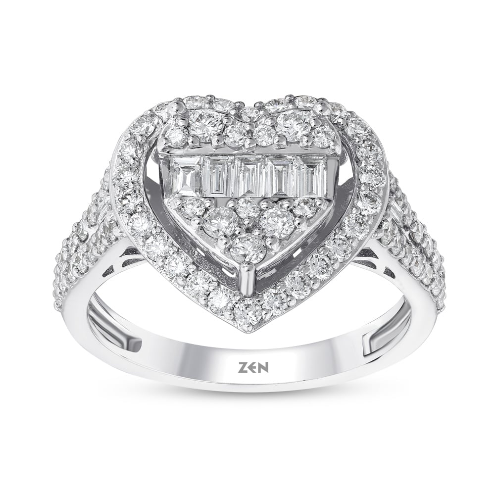 Heart Diamond Ring