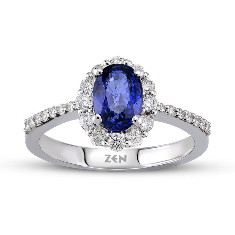 Sapphire Diamond Ring