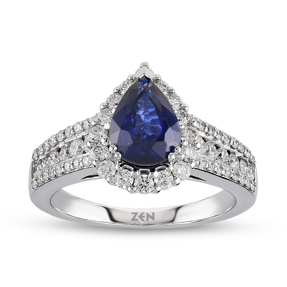 Sapphire Diamond Ring