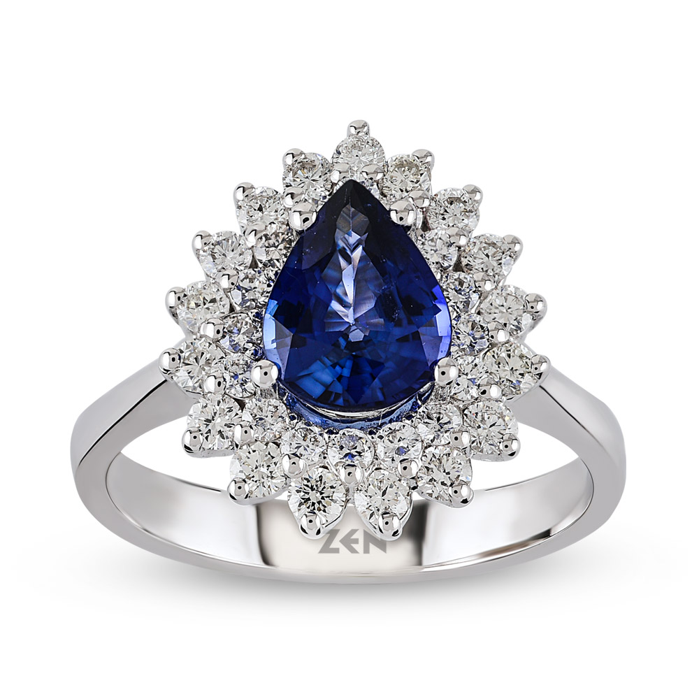 Sapphire Diamond Ring