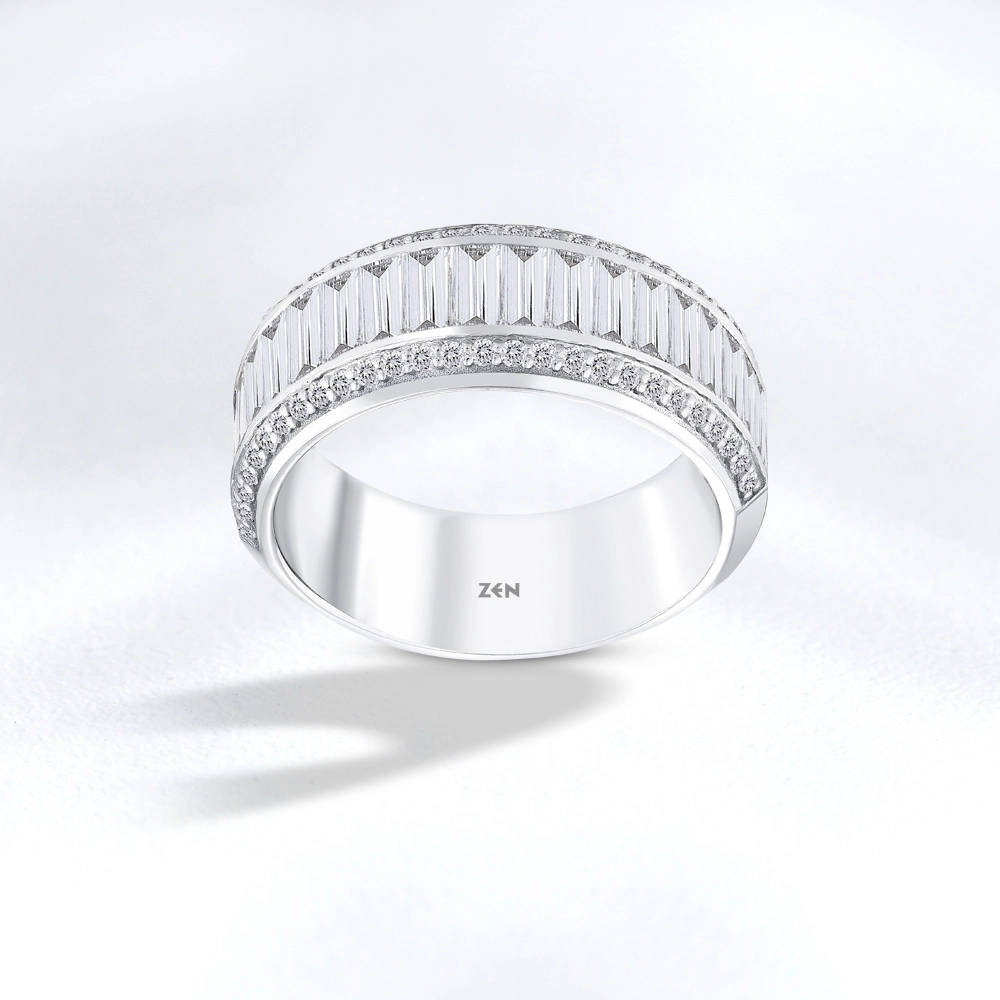 Baguette Memoire Diamond Ring