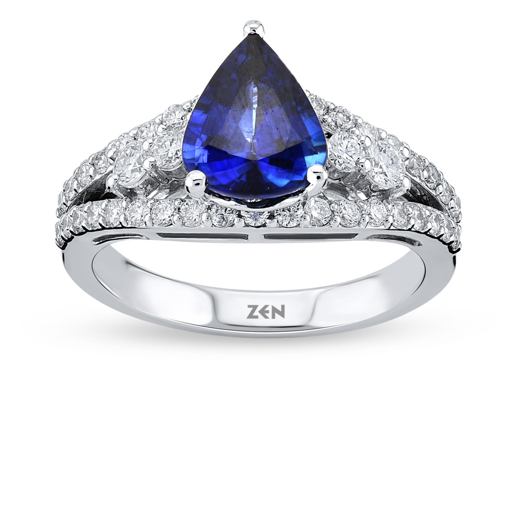 Sapphire Diamond Ring