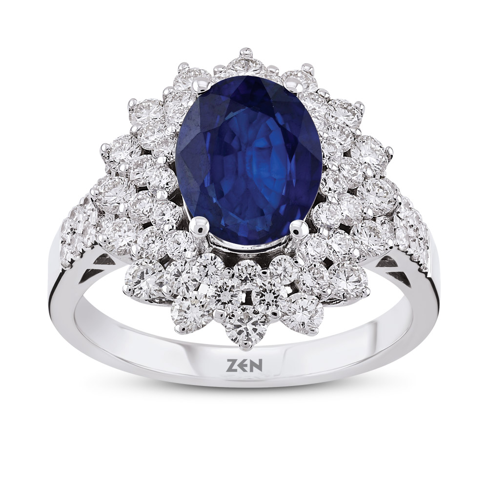 Sapphire Diamond Ring