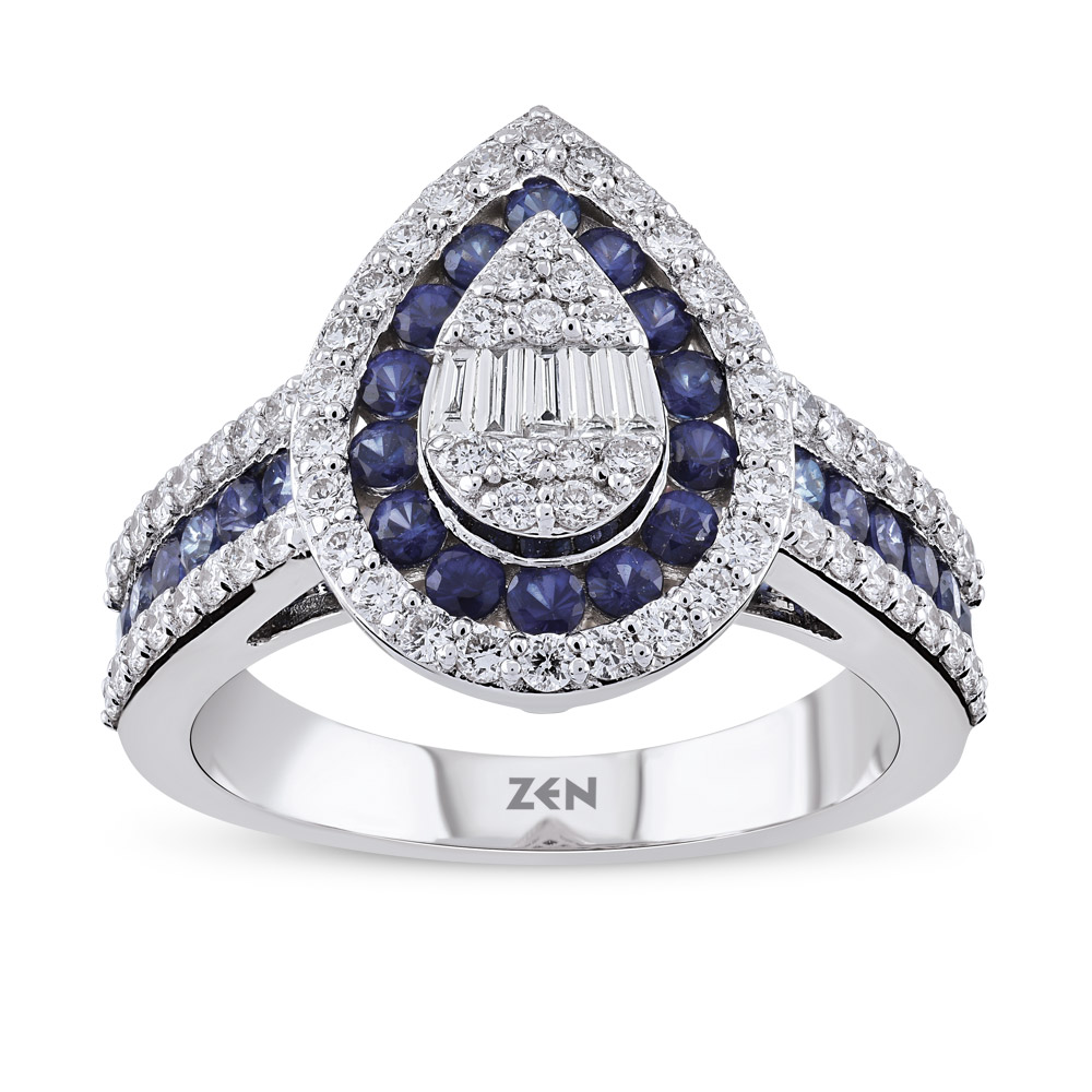 Sapphire Diamond Ring