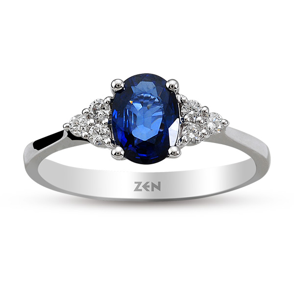 Sapphire Diamond Ring 