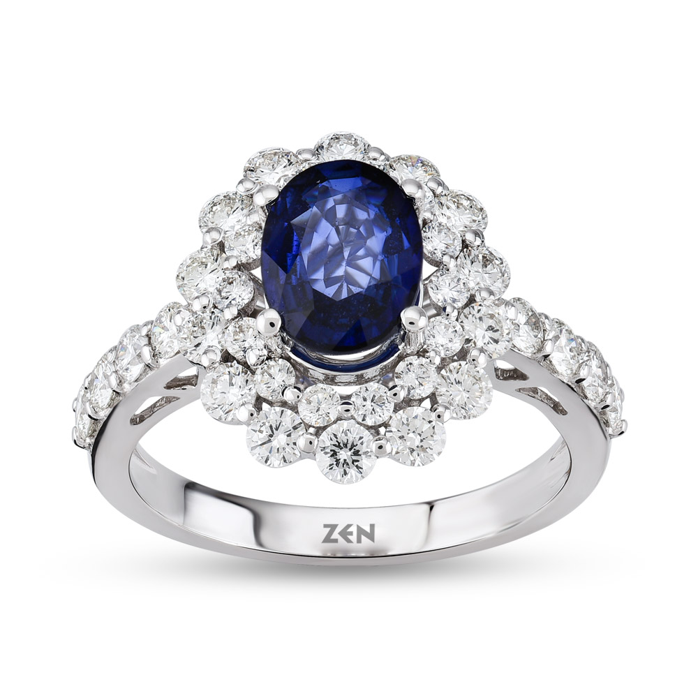 Sapphire Diamond Ring