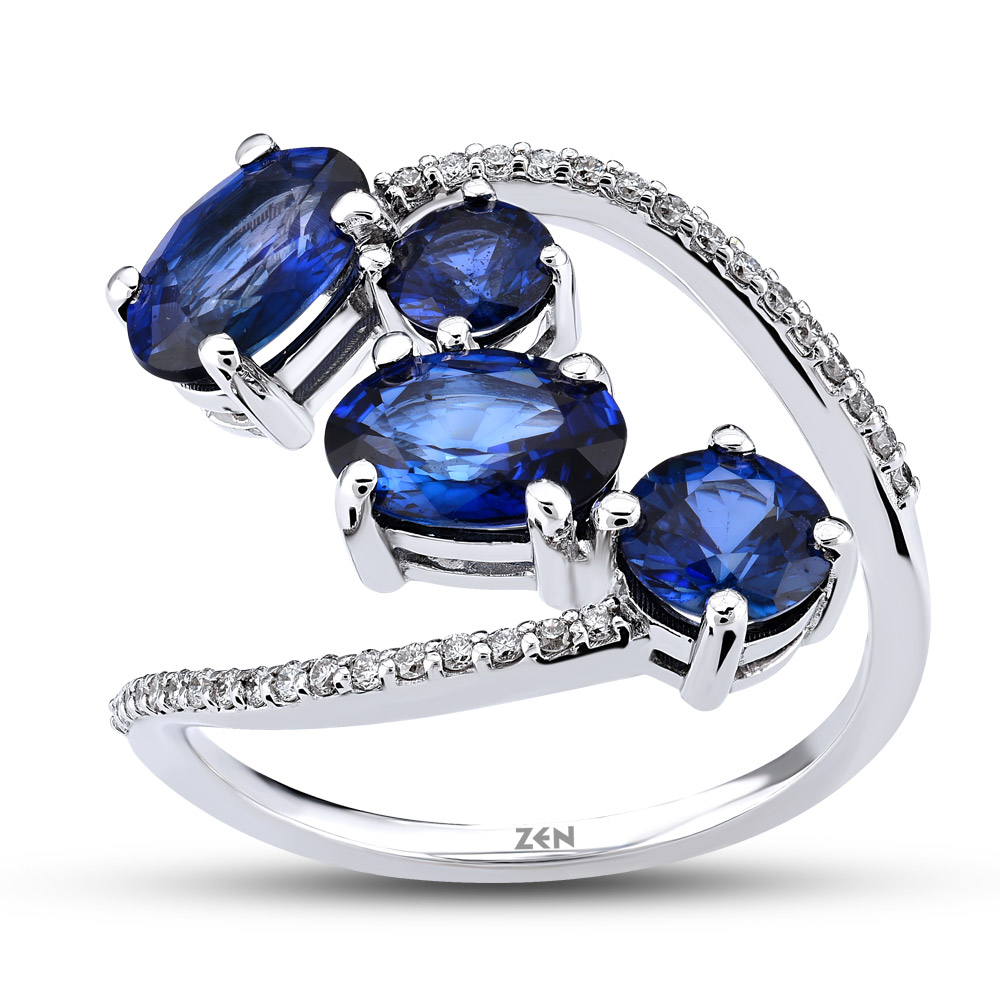 Sapphire Diamond Ring