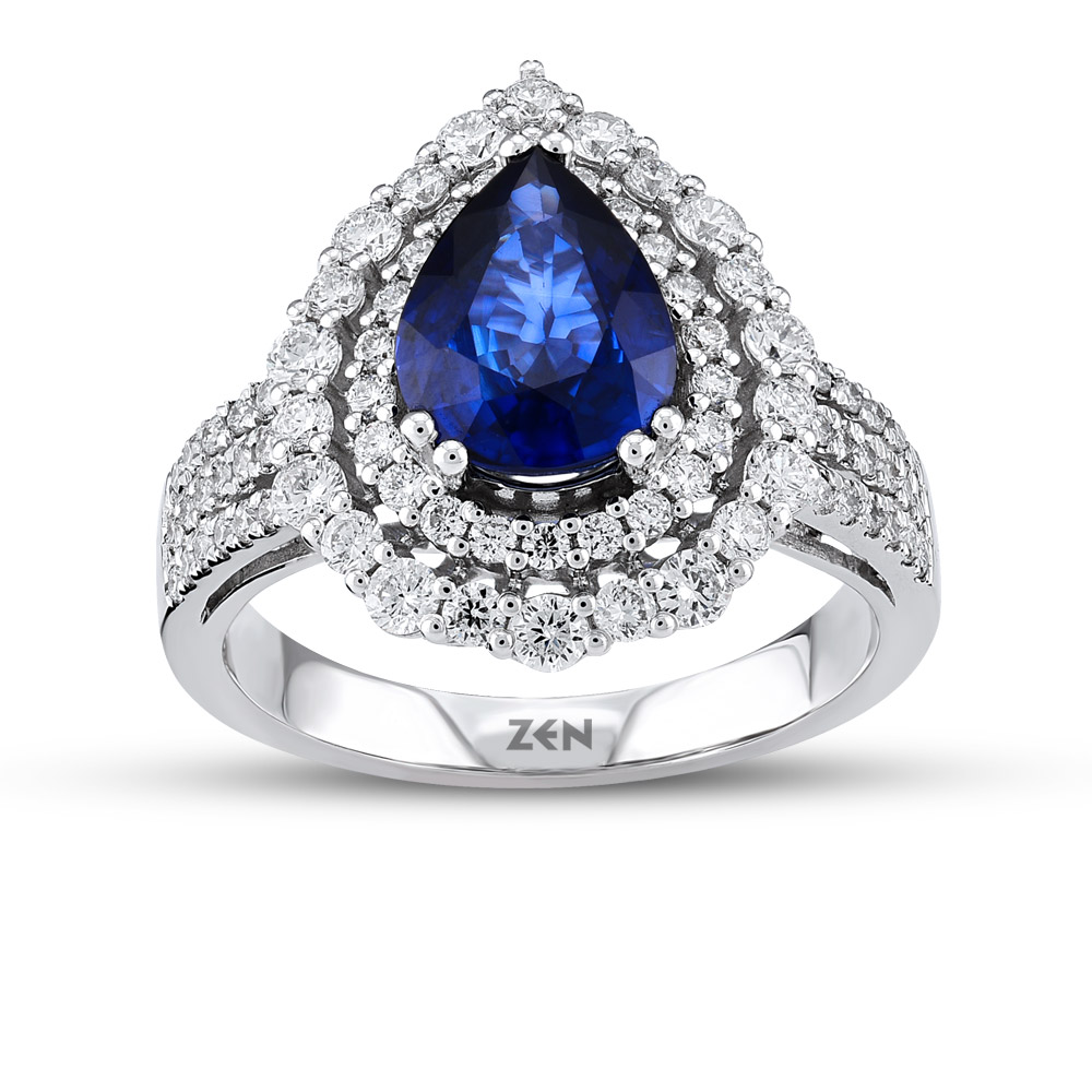 Sapphire Diamond Ring