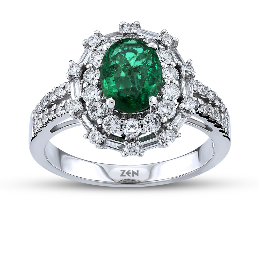 Emerald Diamond Ring