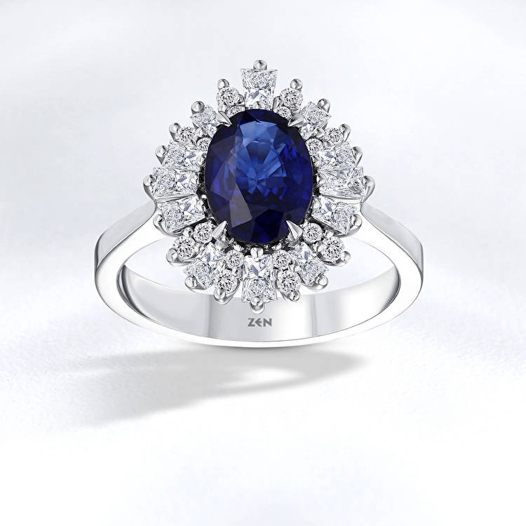 Sapphire Diamond Ring