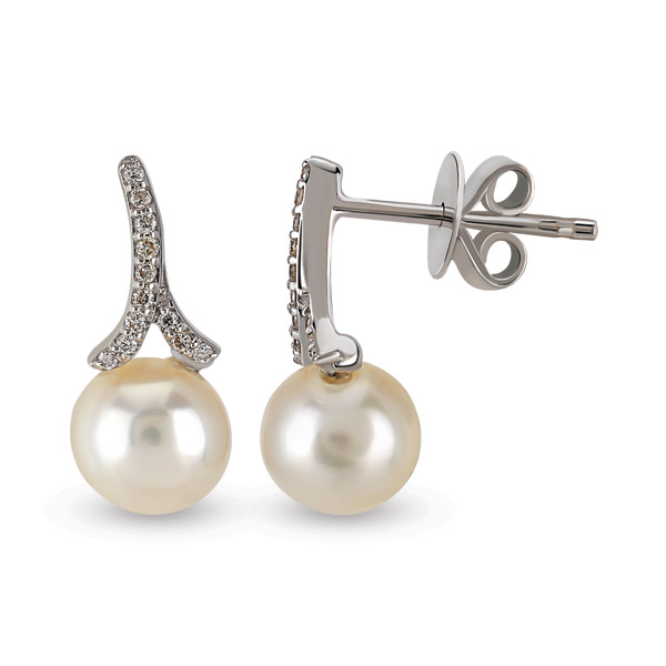 Pearl Diamond Earstud