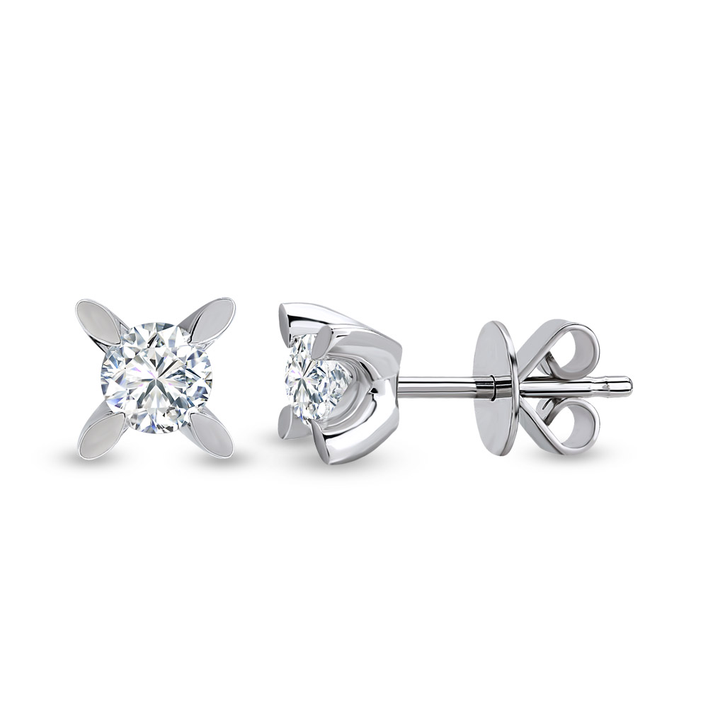 Solitaire Diamond Earrings