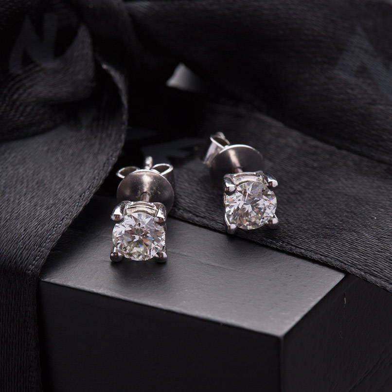 Solitar Diamond Earrings