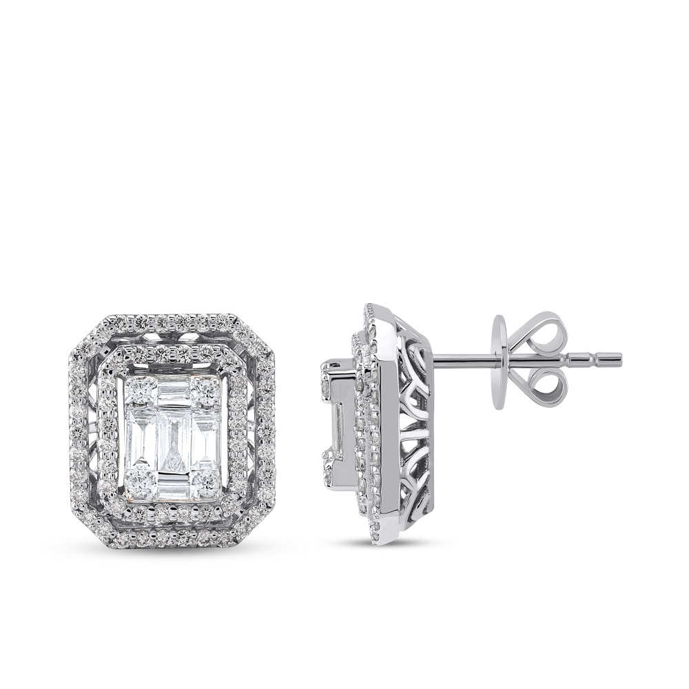 Baguette Diamond Earrings