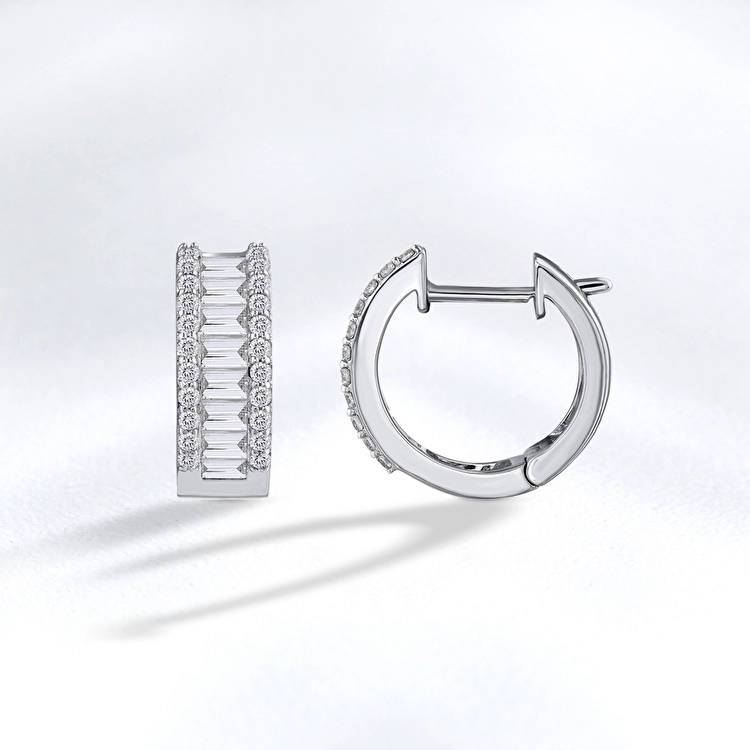 Baguette Diamond Earring