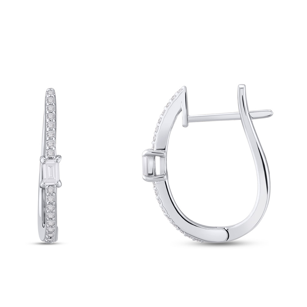 Обици - Диамантени Обеци Багети