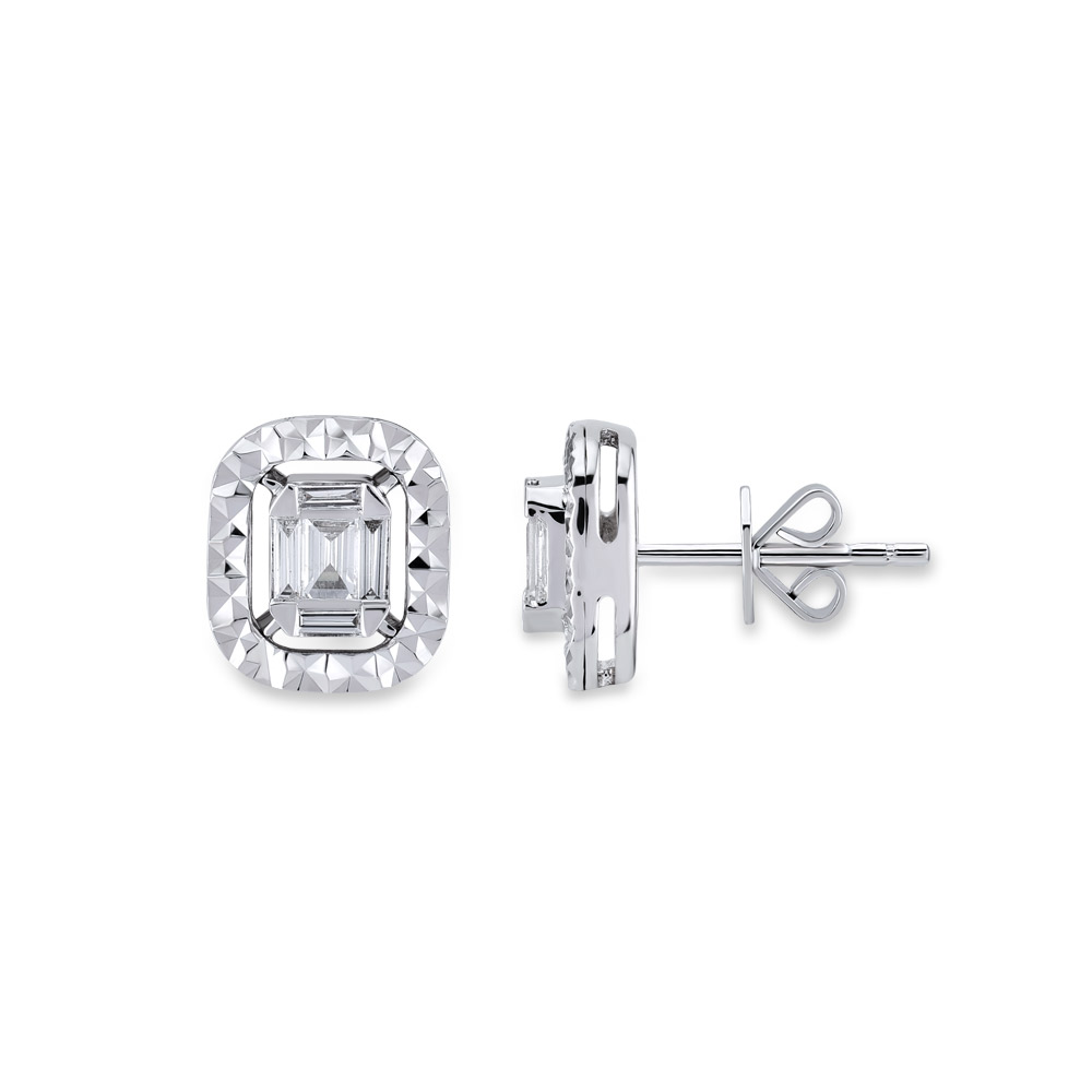 Baguette Diamond Earring