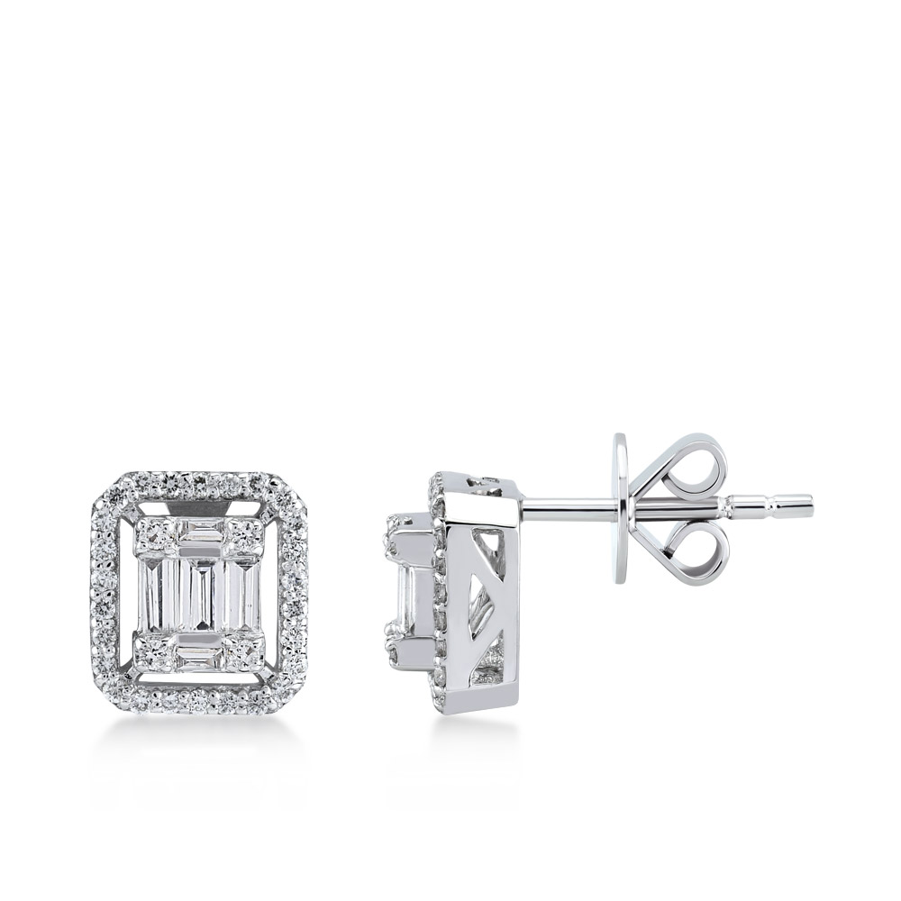 Baguette Diamond Earring