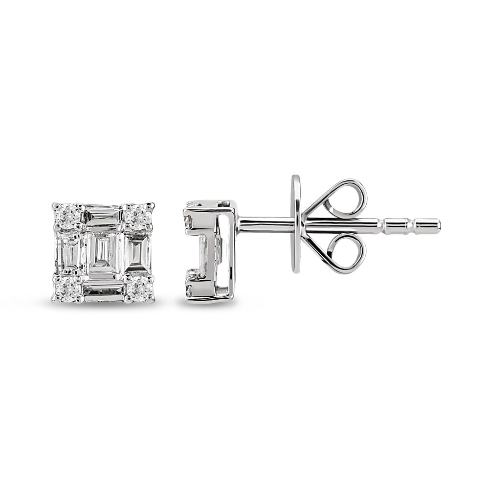 Baguette Diamond Earstud