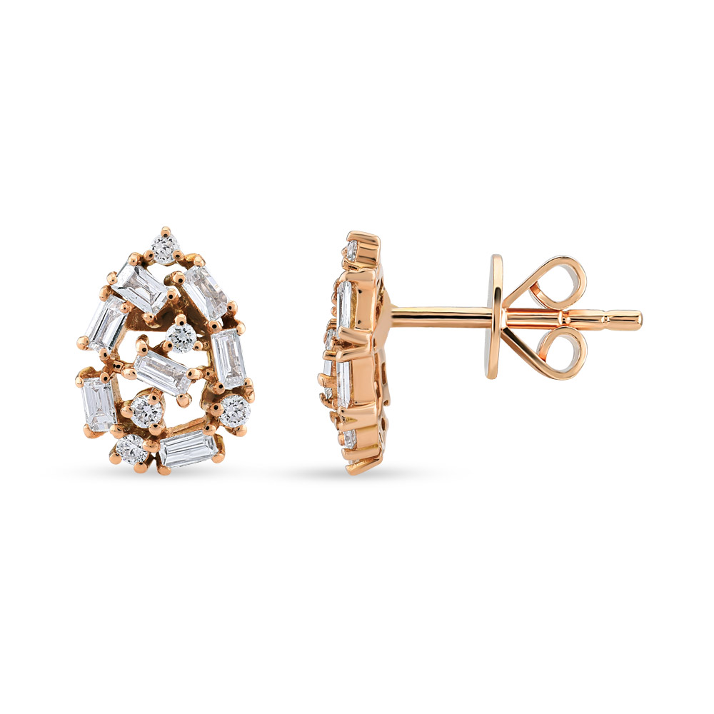 Baguette Diamond Earstud