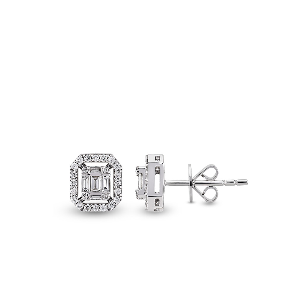 Baguette Diamond Earring