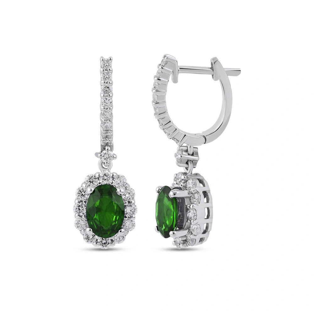 Emerald Diamond Earstud