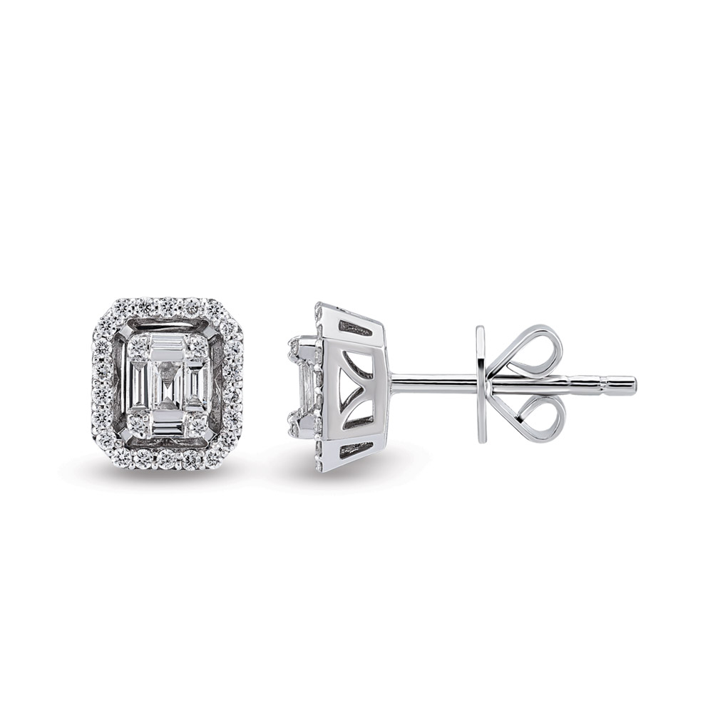 Baguette Diamond Earring