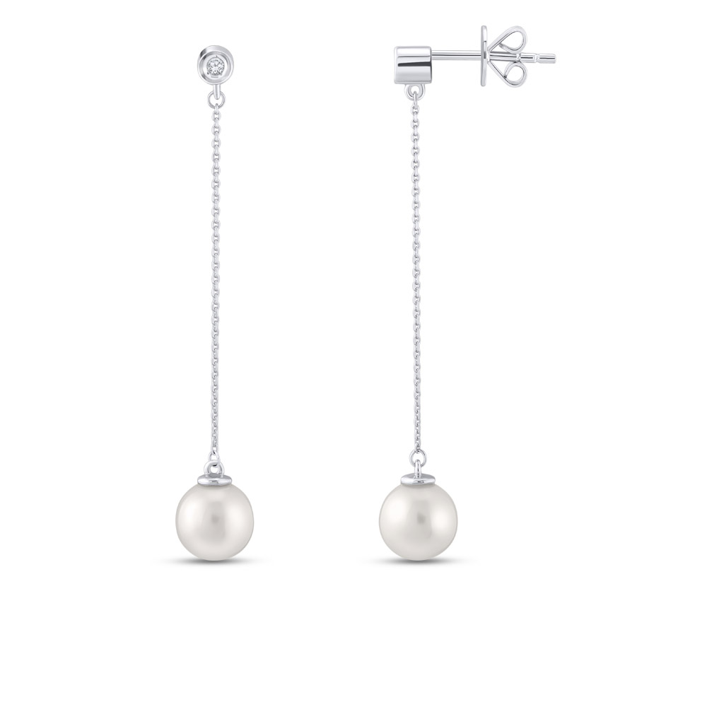 Pearl Diamond Earstud