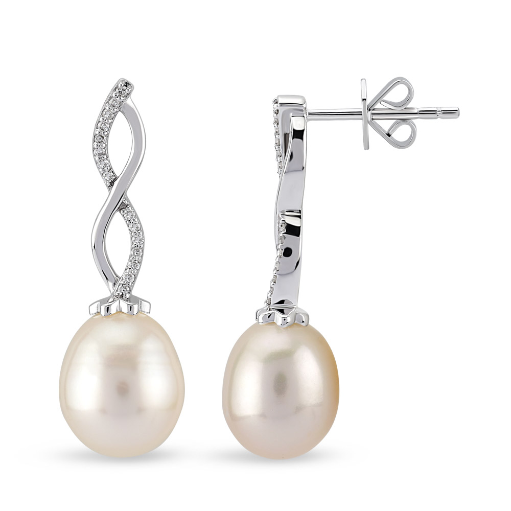 Pearl Diamond Earstud