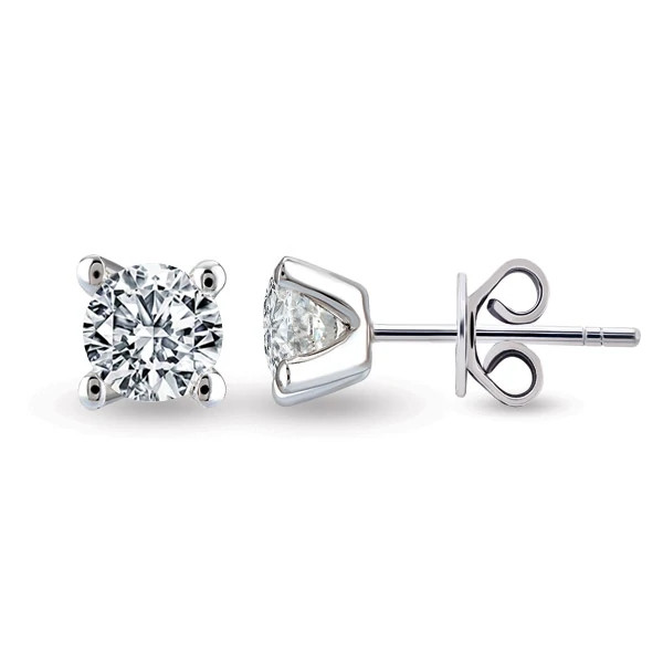 Solitaire Diamond Earrings