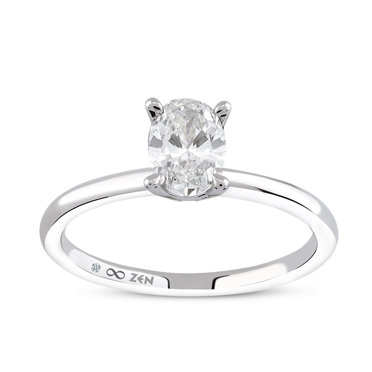 Oval Diamond Engagement Ring