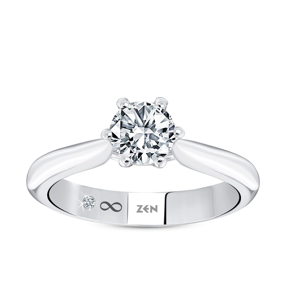 Solitaire Diamond Engagement Ring