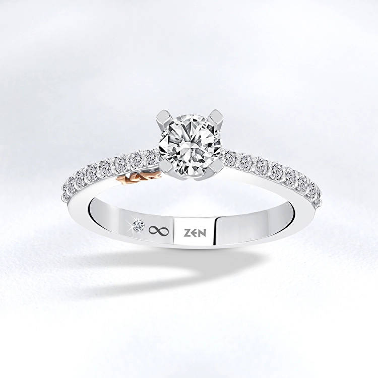 Sidestone Engagement Ring