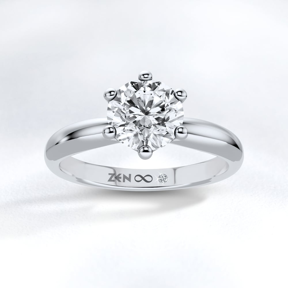 1.00ct HRD Solitaire Engagement Ring