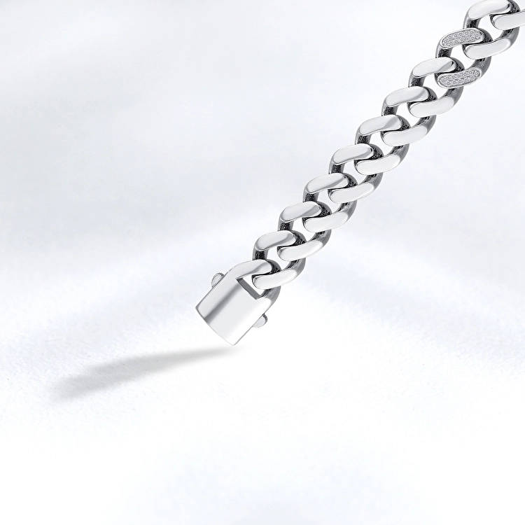 Silver Diamond Bracelet